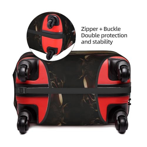 Beautiful Flowers 4 Tsa Approved Luggage Cover For 18-32 Inch Suitcases Scratch-Resistant Stretch Luggage Cover4