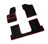 Tappetini antiscivolo con bordino nero e tappeto posteriore intero su misura specifici Seicento Sporting dal 1998 1999 2000 2001 2002 2003 2004 2005 2006 2007 2008 2009 2010