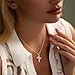 Robaice Cross Necklace for Women 14K Gold Plated Crown Cross Pendant Necklace Simple Gold Necklaces Faith Cross Jewelry First Communion Necklace, Pearl Cross