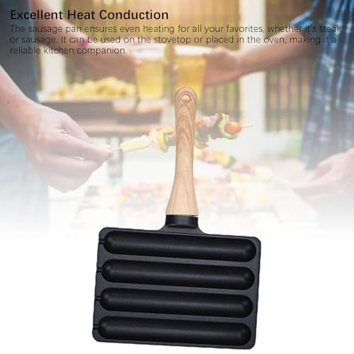 Cuisinière à hot-dog antiadhésive avec 4 emplacements de cuisson - 4