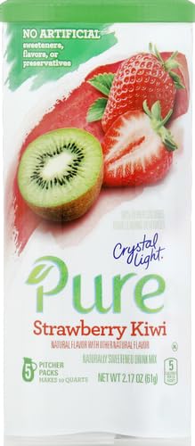 Jus De Fraise PURE DELITE Kiwi - Bouteille De 16 Oz - Mélange Sucré Acidulé - Neuf