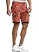 Indicode Homme Albert Short Cargo Hawaii avec 6 Poches en 98% Coton meca Orange Medium