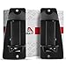 T1A Pair of Rear Door Handle Replacements for 1999-2007 Chevy Silverado and GMC Sierra, Fits Left Driver and Right Passenger Side of Extended Cab, Black Color, T1A-15758171 15758172