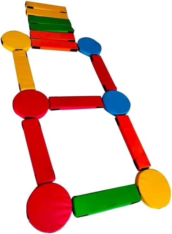 Colorful Foam Balance Beam for Kids, Multicolor，Indoor balance training equipment for children，gymnastics Sensory training，Foam Barrier Solitary Bridge