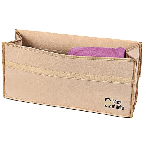 Image of House of Quirk Car Trunk Organizers Large Anti Slip Car Trunk Compartment Boot Storage Organizer Utility Tool Bag (Beige)