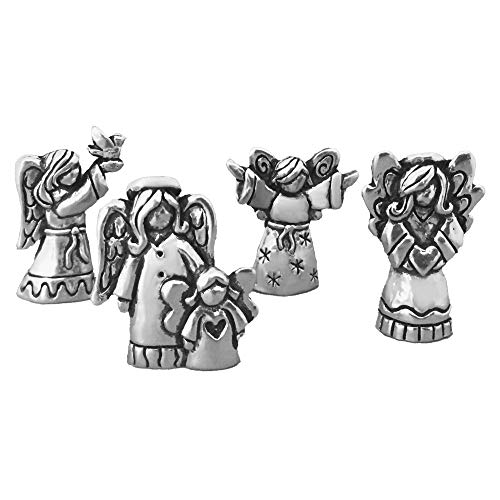 Basic Spirit Blessing Angels Set of 4 Pewter Inspirational Healing