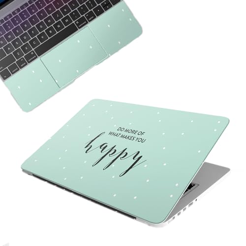 Galaxsia™ Do More Top+Wrist Pad Vinyl Laptop Skin/Sticker/Cover Upto 15.6 Inches Laptops Laminated-Removable-HD Quality Compatible for Hp-Dell-Sony-Lenovo-Asus etc.(15x10 Inches)