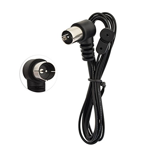 Superbat Telescopic Fm Antenna For Stereo Receiver Indoor, Fm Radio Antenna 75 Ohm Unbal For Yamaha Onkyo Denon Table Top Home Theater Receiver Radio Receiver Antenna Tuner #TOP1