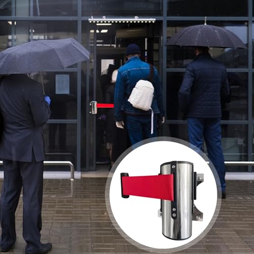 Cloison de sécurité magnétique murale avec sangle rétractable en acier