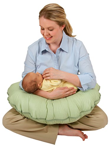 Leachco Cuddle-U Basic Nursing Pillow and More, Sage Pin Dot - Thumbnail 2