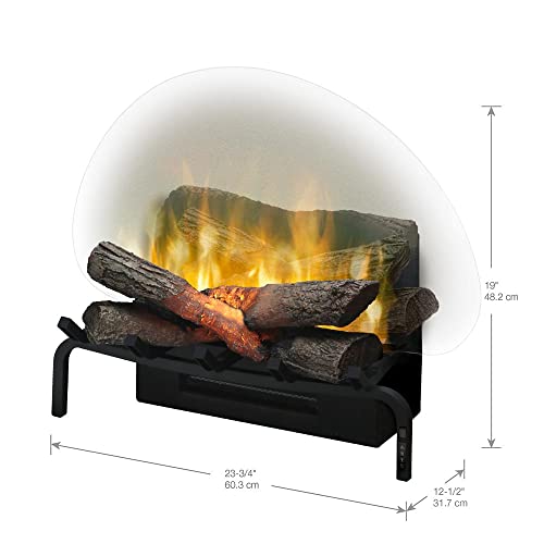 Dimplex Revillusion Electric Fireplace Log Insert - 20 Inch Faux Wooden Logs, Plug in Electric Heater; Remote Control Included - Supplemental Zone Heat | Model #RLG20
