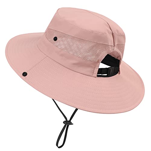 Century Star Kids Sun Hat Ponytail Girls UPF 50 Bucket Cap Summer Beach Fishing Kids Hat Wide Brim Adjustable Swim Hat3