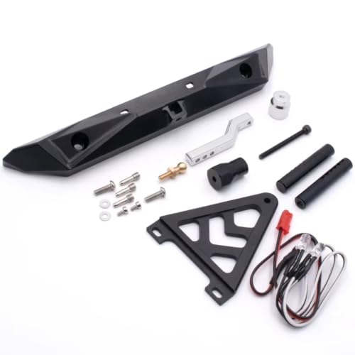Pare-chocs arrière RC aluminium avec support de pneu Axial SCX10 II Traxxas TRX4 1/10