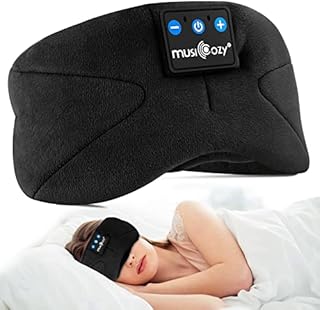 Bluetooth Eye Mask Sleep Headphones, Wireless Music Sleep Mask Ultra-Soft Sleeping Headphone Comfy & Washable Perfect for Side Sleepers/Office/Travel,Birthday for Men Women