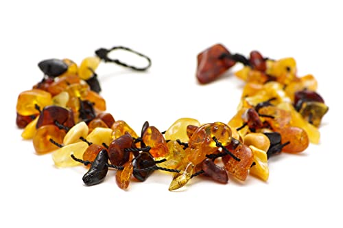ilikeamber.com Bernsteinarmband Damen - 100% Baltischer Bernstein poliert - Bernsteinschmuck - Bernstein Perlen echt - Armband Damen Cover