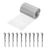 Facile à utiliser : l'installation simple nécessite uniquement des ciseaux ménagers pour couper à la taille désirée. La maille flexible peut être pliée ou façonnée pour s'adapter aux gouttières, s'adaptant à différentes formes de toit. Les gants sont recommandés lors de l'installation pour éviter les bords tranchants