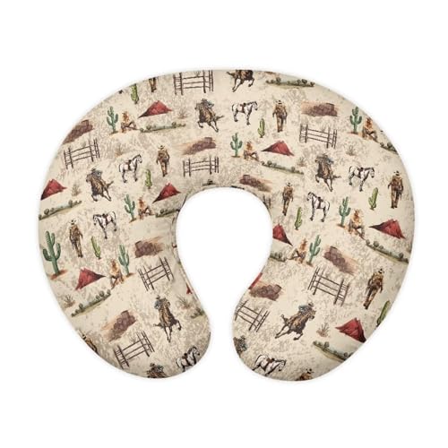 XXQGOMG Nursing Pillow Cover Cowboy Breast Feeding Pillows for Babies Boys & Girls Soft Breathable Nursing Pillow Case U Shaped Nursing Pillow Slipcovers for Breastfeeding Mom