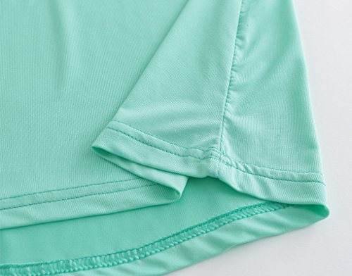 Myfav Big Kids Girls Sleeveless Sleepwear Hearts Shape Striped Pajama Nightgown (As1, Age, 14_Years, Green) #TOP4