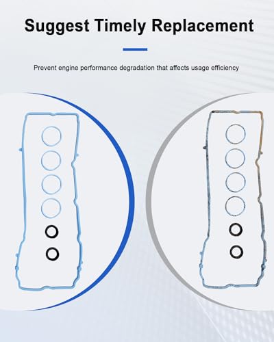 Image of VS50805R Engine Valve Cover Gasket & Intake Manifold Gasket Replace 5184596AE Fit for Chrysler 200 300 Dodge Avenger Challenger Charger Durango Jeep Cherokee Wrangler JK Ram 1500 ProMaster 2011-2020