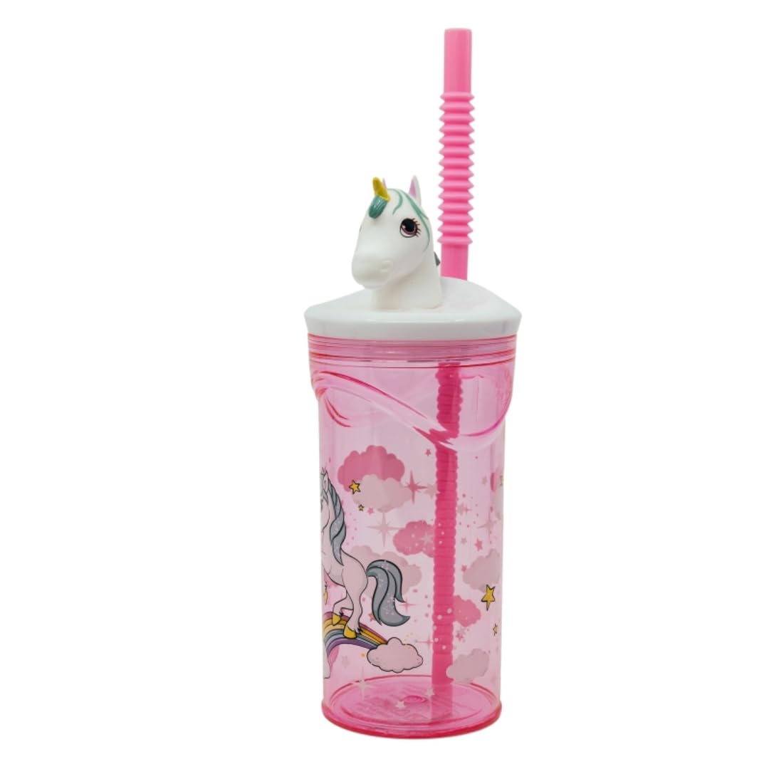 HOOM Unicorn Marvel Licensed 3D Face Tumbler BPA-Free Plastic and with Straw, 350ml.(Pink) (B0CG1DDXFT) Amazon Price History, Amazon Price Tracker