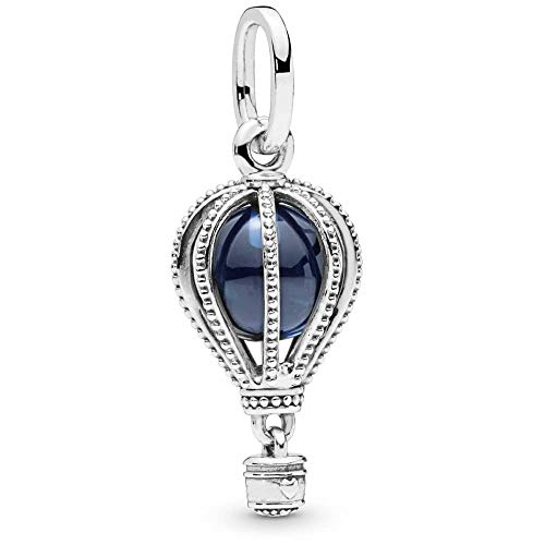 Blue Hot Air Balloon Charm Compatible with Pandora Charms Bracelets Travel Birthday Christmas
