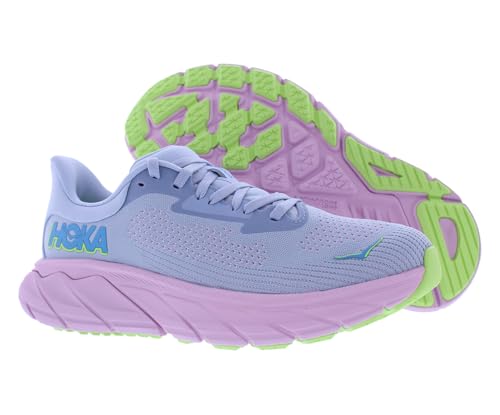 HOKA Arahi 7 Womens Shoes Size 7.5, Color: Gull/Pink Twilight2