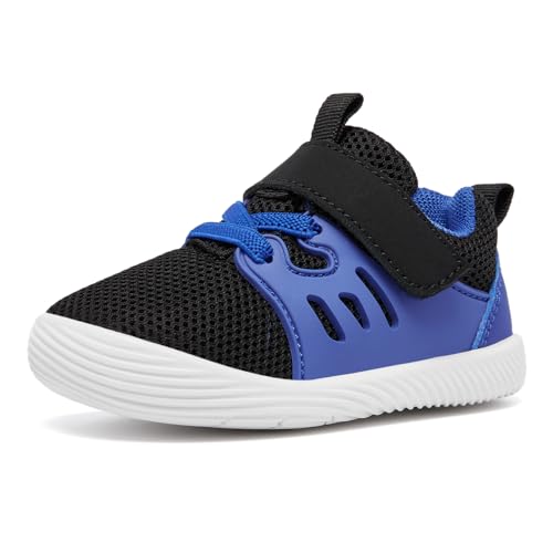 Image of MORENDL Toddler Sneakers Baby Boys & Girls Barefoot Shoes Lightweight Breathable Walking Running Tennis Athletic Sport Shoes