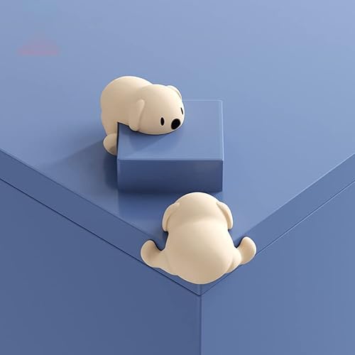Miniatura 5 de Katutude Paquete de 8 protectores de esquina de mesa de perro de dibujos animados, anticolisión, esquinas afiladas, protectores de esquina de goma a