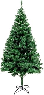 Straame Artificial Christmas Tree, Natural Look Branches Bushy Christmas Tree with Foldable Metal Stand, Easy to Assembly, Home Xmas Tree (6ft)