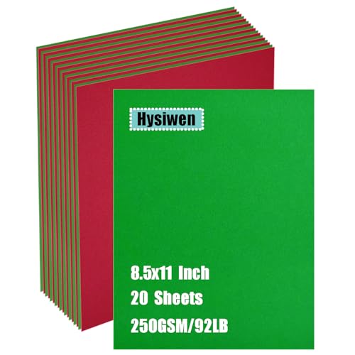 Hysiwen Red And Green Cardstock