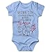 Produktbild Mikalino Babybody mit Spruch für Jungen Mädchen Unisex Kurzarm Wenn ich sprechen könnte würde ich Sagen: Mama ich Liebe Dich | handbedruckt | Handmade with Love, Farbe:Sky, Grösse:56