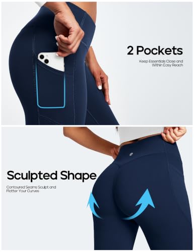 Image of Heathyoga Yoga Pants with Pockets Extra Soft Leggings with Pockets for Women Non See-Through High Waist Workout Leggings