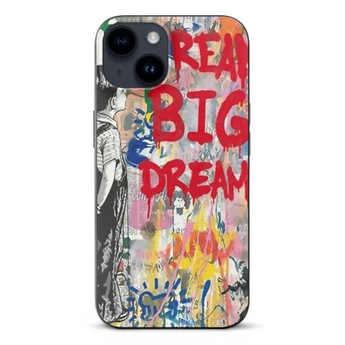 Banksy �o���N�V�[ ����ǂ� ���_���A�[�g�y�S�@��Ή��ziPhone16Plus�p�P�[�X iPhone16Plus�p�J�o�[ �X�}�z�P�[�X TPU �A�C�t�H��16�p�P�[�X �S�ʕی� ���^ �w��E���ϖh�~ �ϏՌ� �l�C ������� ����