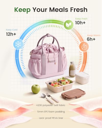 Drawstring Insulated Lunch Bag DROPS TO - image 5
