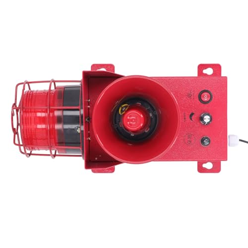 Allarme Luce E Suono 110DB 12VDC - Sirena Stroboscopica LED, Volume Regolabile, Per Uffici, Hotel, Casa - Foto 5