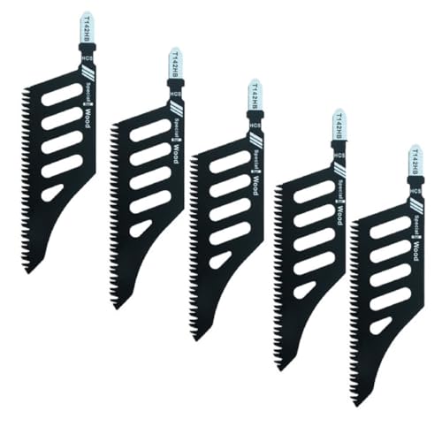 Special Wood T142HB Jigsaw Blades, Black, Steel Construction, Special-Shaped Design