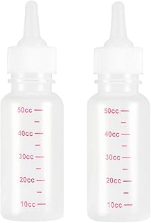 2PCS Pet Nursing Bottle 50ml Dog and Cat Feeding Bottle Pet Silicone .ORN Puppy Cat Baby Nursing Water Milk Feeder