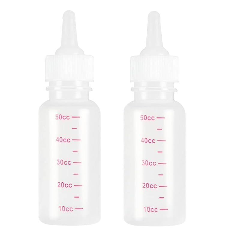 Mamadeira para Filhotes de Cães e Gatos em Silicone e PP gofidin, Pacote com 2