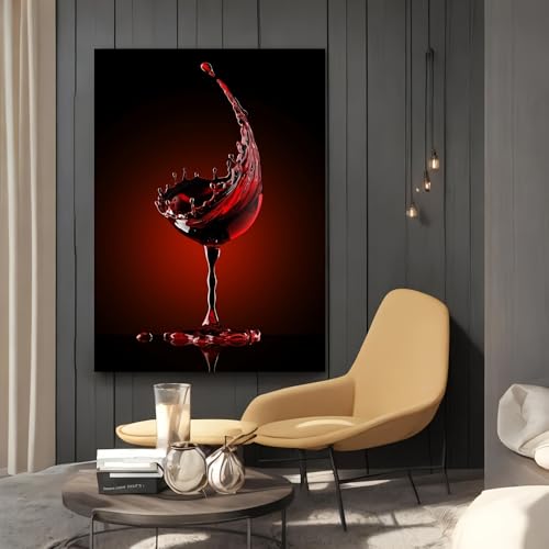 Affiche artistique abstraite sur toile moderne grand format 70 x 90 cm