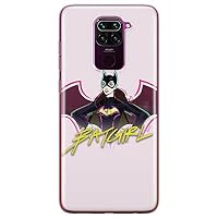 Custodia Ufficiale DC Batman Per Xiaomi Redmi Note 9 – TPU Flessibile Con Bordi Rialzati, Licenza Originale, Design Unico E Anticaduta