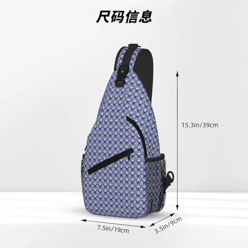 Bolsa cruzada de pecho con mariposas mochila ligera diagonal 4