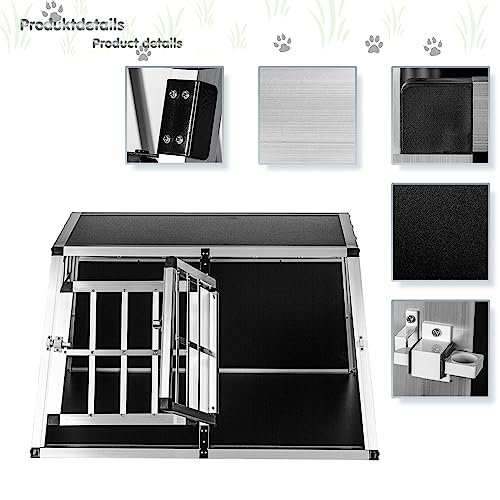 PETSTUFF Hundebox gerade Rückwand 90° - Größenwahl, Zwei Türen