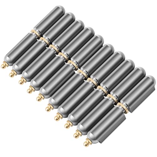 Zonon 10 Pcs 5 Inch Weld on Hinges Bullet Barrel Weldable Hinges, Zerk