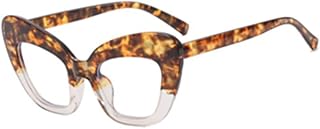 Cat Eye Light Eyewear Frame Women Oversized Vintage Clear Lens Leopard Eyeglasses Frame Glasses