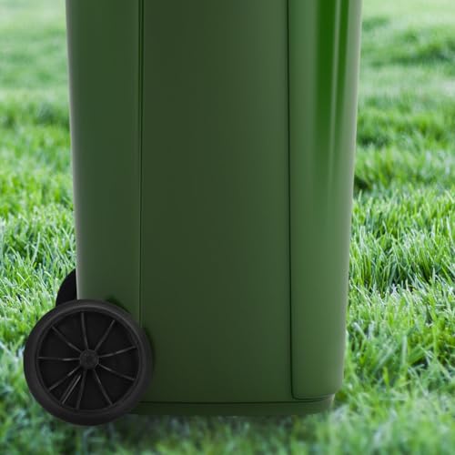 Image of Cabilock Replacement Trash can Wheels 2Pcs Outdoor Garbage Container Accessories Plastic Rubber Casters for Waste Receptacles