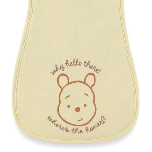 Image of Disney Baby Winnie the Pooh Burp Cloths 3 Pack 20 inch x 10 inch Burping Rags | officially licensed, soft absorbent fabric, leakproof burping rags, essential infant feeding care