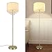 Produktbild Depuley LED Stehlampe Wohnzimmer Gold Kristall, Modern Led Stehleuchte mit FußschlterStandleuchte mit 9W 3000K Warmweiß Birne für Dekoration, Schlafzimmer, Esszimmer, Wohnzimmer, Büro