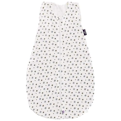 Trà¤umeland Gigoteuse d'été en Tencel, design blanc avec étoiles grises, multicolore