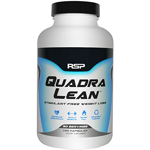 RSP QuadraLean Weight Loss Supplement with CLA, Garcinia Cambogia, Raspberry Ketones and L-Carnitine, 50 Servings