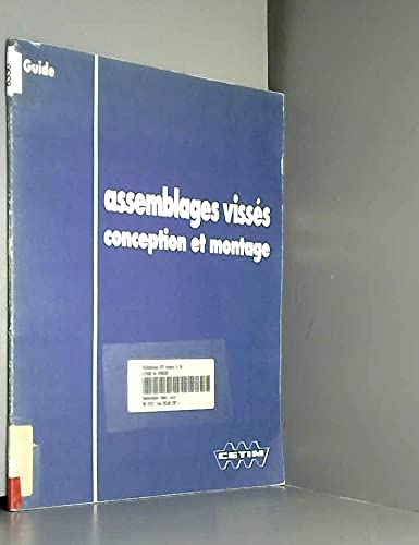 livre Assemblages vissés - conception et montage